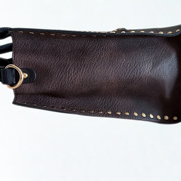 💵 Alyssa Vegan Leather Studded Tote 3 in 1 Brown Western NWT - Picture 10 of 16